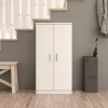 Garnero Arredamenti Scarpiere E Cassepanche|Scarpiere-Scarpiera ingresso 55x108h cm 2 ante moderna bianco Easy