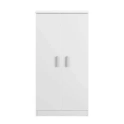 Garnero Arredamenti Scarpiere E Cassepanche|Scarpiere-Scarpiera ingresso 55x108h cm 2 ante moderna bianco Easy