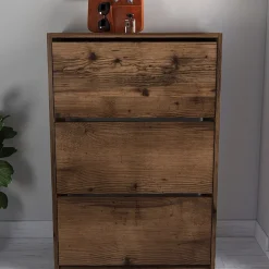 Garnero Arredamenti Scarpiere E Cassepanche|Scarpiere-Scarpiera ingresso 74x110h cm moderna Palmaria Noce