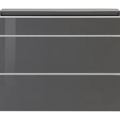 Garnero Arredamenti Scarpiere E Cassepanche|Scarpiere-Scarpiera ingresso 120x108h cm 2 ante lucido Eclisse Antracite