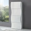 Garnero Arredamenti Scarpiere E Cassepanche|Scarpiere-Scarpiera 71x162h cm 4 ante moderna bianco lucido Sea Gihome®