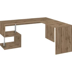 Garnero Arredamenti Scrivanie Ufficio|Scrivanie Ufficio-Scrivania angolare ufficio 180x78cm ErgoDesk Rovere
