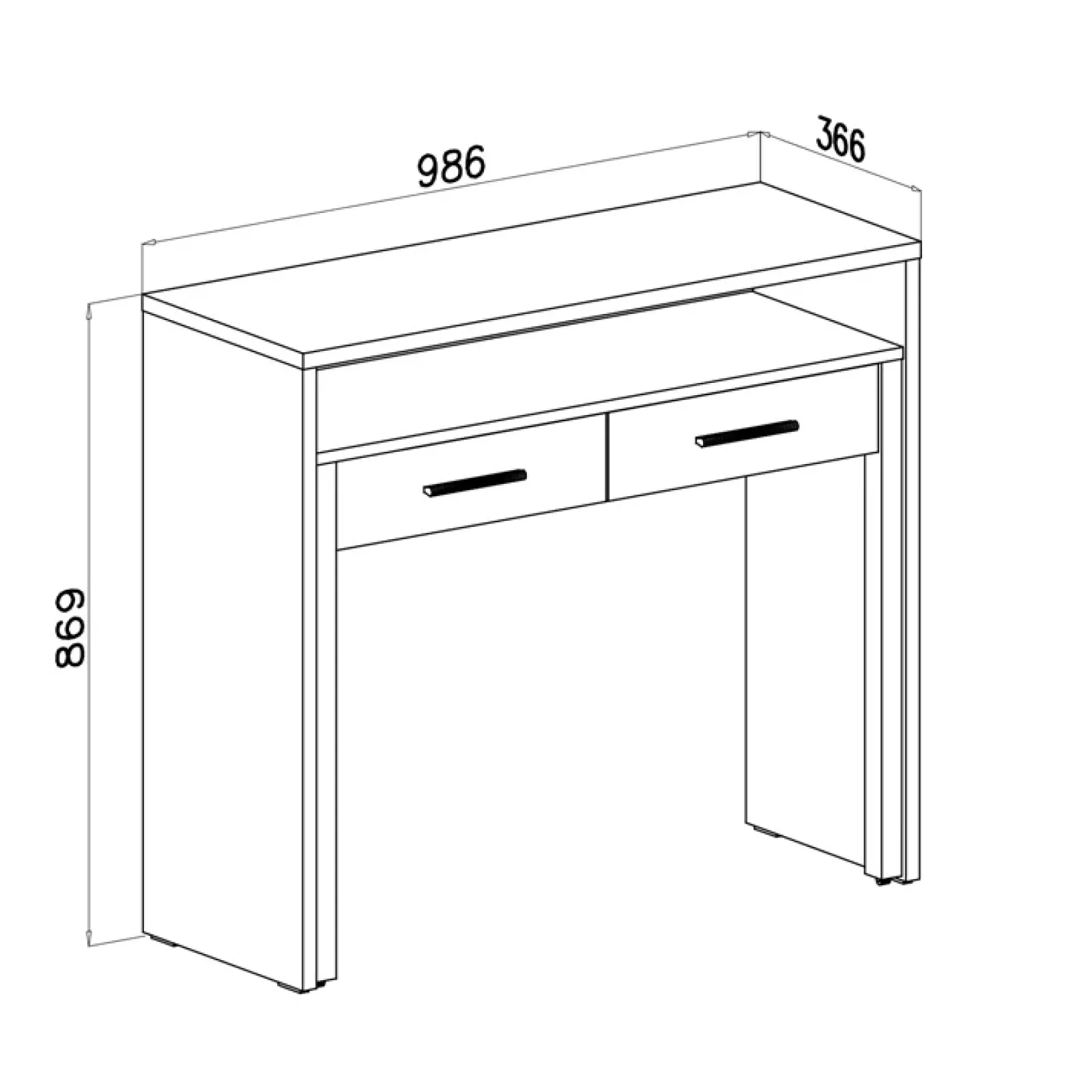 Garnero Arredamenti Scrivanie Ufficio|Scrivanie Ufficio-Scrivania 37/71cm ufficio bianco frassino cemento Maybelle Bianco Opaco - Cemento