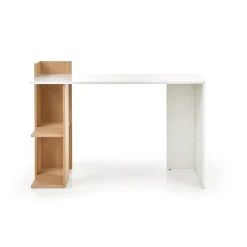 Garnero Arredamenti Scrivanie Per Ragazzi|Scrivanie Ufficio-Scrivania 122/57cm ufficio moderna bianco rovere Lauren Gihome® Bianco Opaco - Rovere