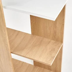 Garnero Arredamenti Scrivanie Per Ragazzi|Scrivanie Ufficio-Scrivania 122/57cm ufficio moderna bianco rovere Lauren Gihome® Bianco Opaco - Rovere