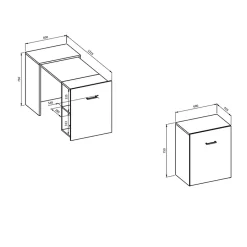 Garnero Arredamenti Scrivanie Per Ragazzi|Scrivanie Ufficio-Scrivania 42-132cm ufficio moderna salvaspazio richiudibile chiaro Rocky Rovere