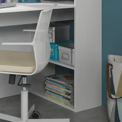 Garnero Arredamenti Scrivanie Per Ragazzi|Scrivanie Ufficio-Scrivania 120/53cm ufficio salvaspazio moderna Jolie Bianco Opaco