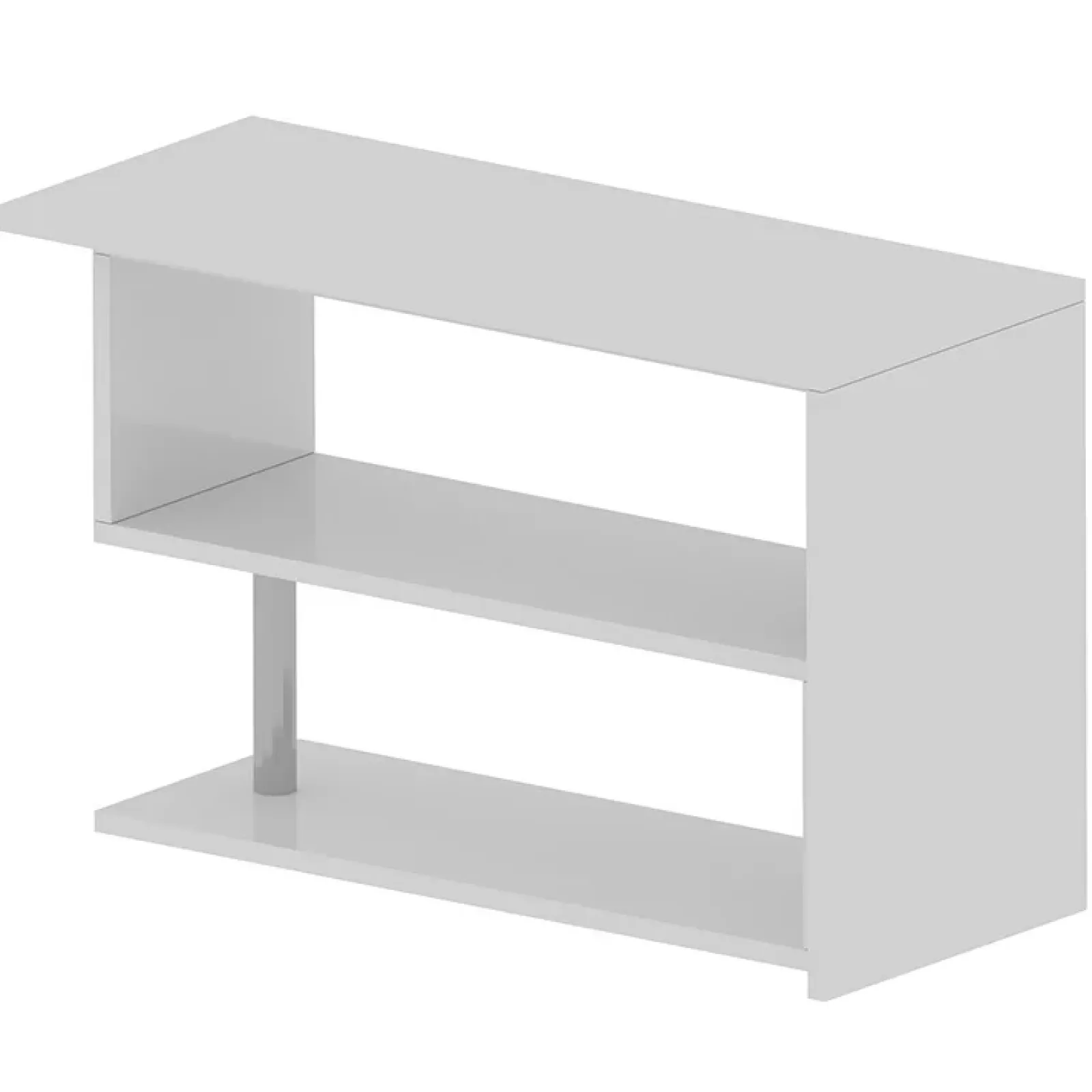 Garnero Arredamenti Scrivanie Ufficio|Scrivanie Ufficio-Scrivania girevole 65-120cm Havana Bianco Lucido