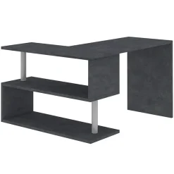 Garnero Arredamenti Scrivanie Ufficio|Scrivanie Ufficio-Scrivania girevole 65-120cm Havana Ossido