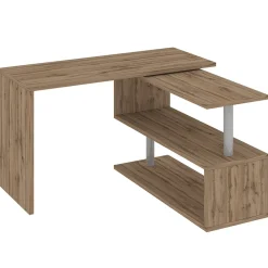 Garnero Arredamenti Scrivanie Ufficio|Scrivanie Ufficio-Scrivania girevole 65-120cm chiaro Havana Rovere