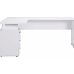 Garnero Arredamenti Scrivanie Ufficio|Scrivanie Ufficio-Scrivania ufficio angolare 180x160cm OfficeScape Bianco Lucido