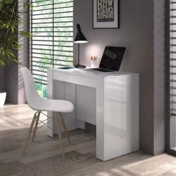 Garnero Arredamenti Scrivanie Ufficio|Scrivanie Ufficio-Scrivania ufficio 51/237cm bianco lucido Favolosa