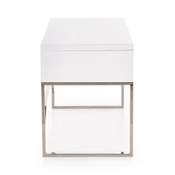 Garnero Arredamenti Consolle Fissa|Consolle Fissa-Scrivania ufficio con cassetti 120x76cm bianco laccato lucido Borbone