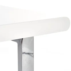 Garnero Arredamenti Consolle Fissa|Consolle Fissa-Scrivania ufficio con cassetti 120x76cm bianco laccato lucido Croset