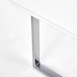 Garnero Arredamenti Consolle Fissa|Consolle Fissa-Scrivania ufficio con cassetti 120x76cm bianco laccato lucido Croset