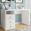 Garnero Arredamenti Scrivanie Per Ragazzi|Scrivanie Ufficio-Scrivania ufficio moderna con cassetti 120x50cm bianco lucido Angus