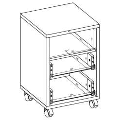 Garnero Arredamenti Scrivanie Per Ragazzi|Scrivanie Ufficio-Scrivania ufficio moderna 130x50cm cassettiera Callum Bianco Opaco