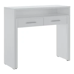 Garnero Arredamenti Scrivanie Per Ragazzi|Scrivanie Ufficio-Scrivania ufficio salvaspazio moderna 37/71cm bianco opaco Eva