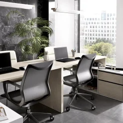 Garnero Arredamenti Scrivanie Per Ragazzi|Scrivanie Ufficio-Scrivania ufficio salvaspazio 230x51cm rovere bianco lucido Teddy Rovere - Bianco Lucido