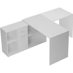 Garnero Arredamenti Scrivanie Per Ragazzi|Scrivanie Ufficio-Scrivania ufficio 120x122cm angolare multiposizione bianco Riunion