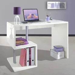 Garnero Arredamenti Scrivanie Per Ragazzi|Scrivanie Ufficio-Scrivania ufficio 100x78cm ErgoDesk Bianco Lucido