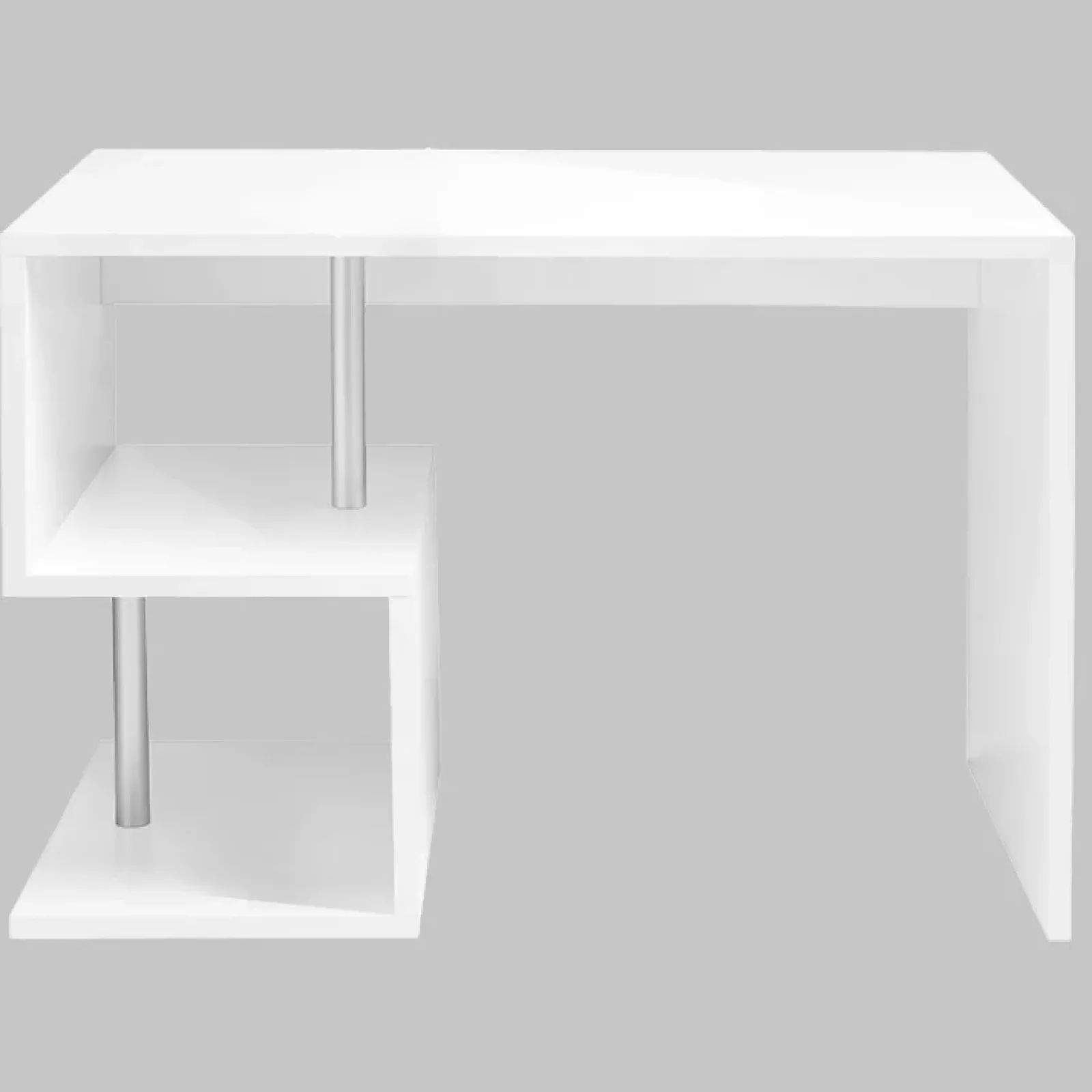 Garnero Arredamenti Scrivanie Per Ragazzi|Scrivanie Ufficio-Scrivania ufficio 100x78cm ErgoDesk Bianco Lucido