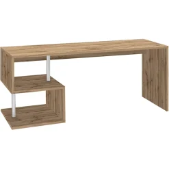 Garnero Arredamenti Scrivanie Ufficio|Scrivanie Ufficio-Scrivania ufficio 180x78cm ErgoDesk Rovere