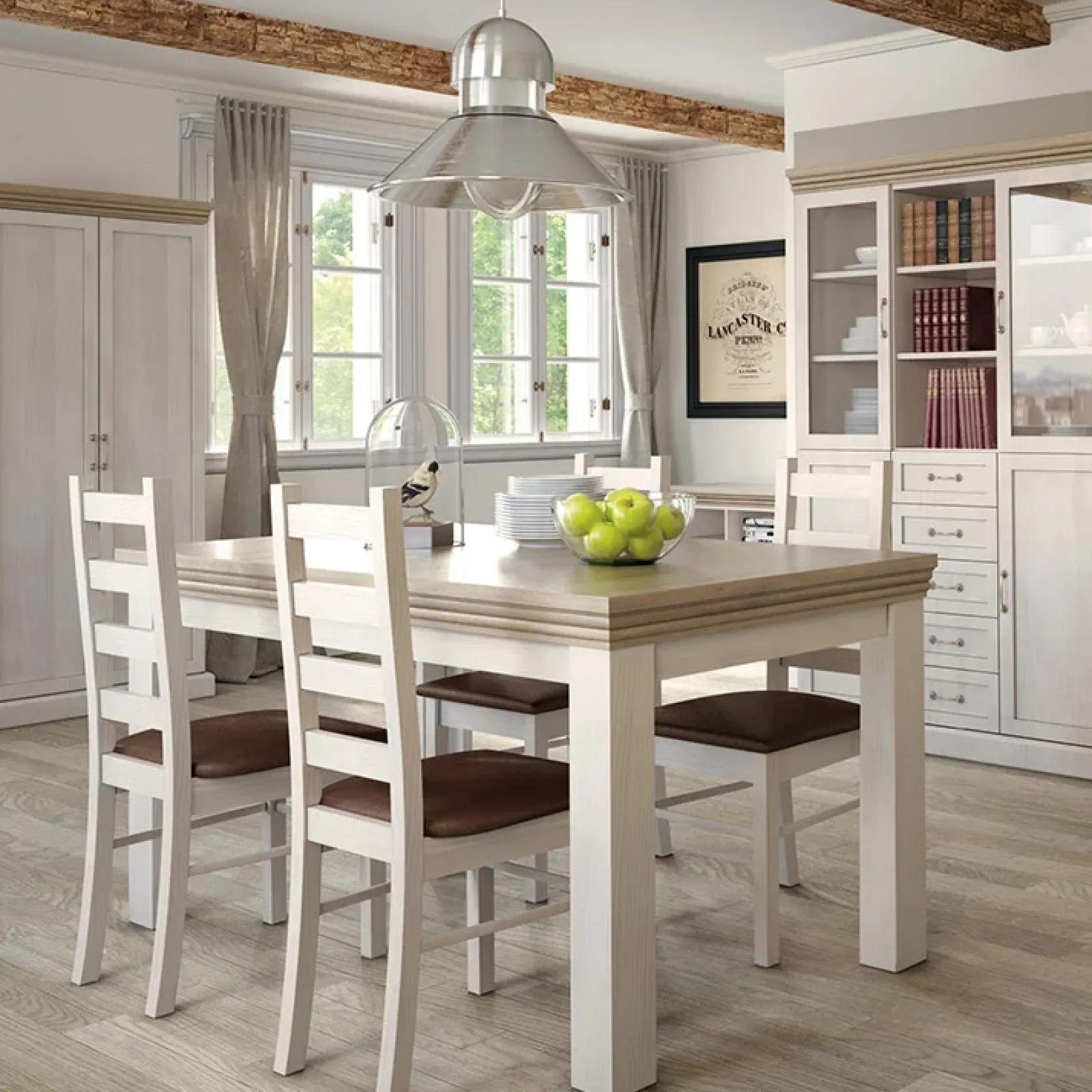 Garnero Arredamenti Scrivanie Ufficio|Scrivanie Ufficio-Scrivania 147x80cm 4 cassetti pino frassinato rovere Blend