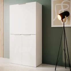 Garnero Arredamenti Scrivanie Per Ragazzi|Scrivanie Ufficio-Scrivania 70x35cm a scomparsa salvaspazio bianco lucido Pinko