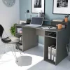 Garnero Arredamenti Scrivanie Per Ragazzi|Scrivanie Ufficio-Scrivania 136x67cm gaming salvaspazio grigio antracite Newton