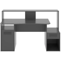 Garnero Arredamenti Scrivanie Per Ragazzi|Scrivanie Ufficio-Scrivania 154x69cm gaming salvaspazio moderna grafite Seneca