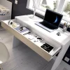 Garnero Arredamenti Scrivanie Per Ragazzi|Scrivanie Ufficio-Scrivania 90x50cm legno bianco cassetto legno chiaro Xavi