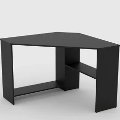 Garnero Arredamenti Scrivanie Per Ragazzi|Scrivanie Ufficio-Scrivania 80x80cm ufficio angolare salvaspazio nero Norman Nero Opaco