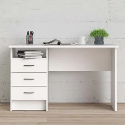 Garnero Arredamenti Scrivanie Per Ragazzi|Scrivanie Ufficio-Scrivania 120x48cm ufficio salvaspazio moderna bianco opaco Office