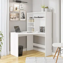 Garnero Arredamenti Scrivanie Per Ragazzi|Scrivanie Ufficio-Scrivania 98x141cm ufficio salvaspazio bianco Laura