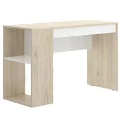 Garnero Arredamenti Scrivanie Per Ragazzi|Scrivanie Ufficio-Scrivania 115x50cm ufficio salvaspazio rovere bianco opaco Tiger Rovere - Bianco opaco