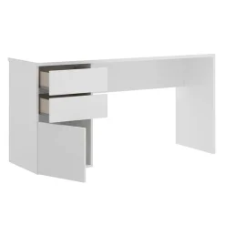 Garnero Arredamenti Scrivanie Per Ragazzi|Toeletta Trucco-Scrivania 139x60cm ufficio salvaspazio moderna bianco Virgil