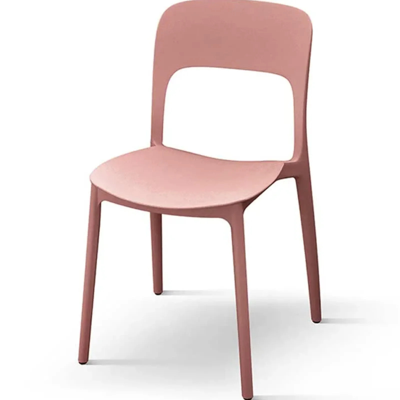 Garnero Arredamenti Sedie Da Giardino-Sedia da giardino esterno bar dehors impilabile polipropilene Halyard Rosa