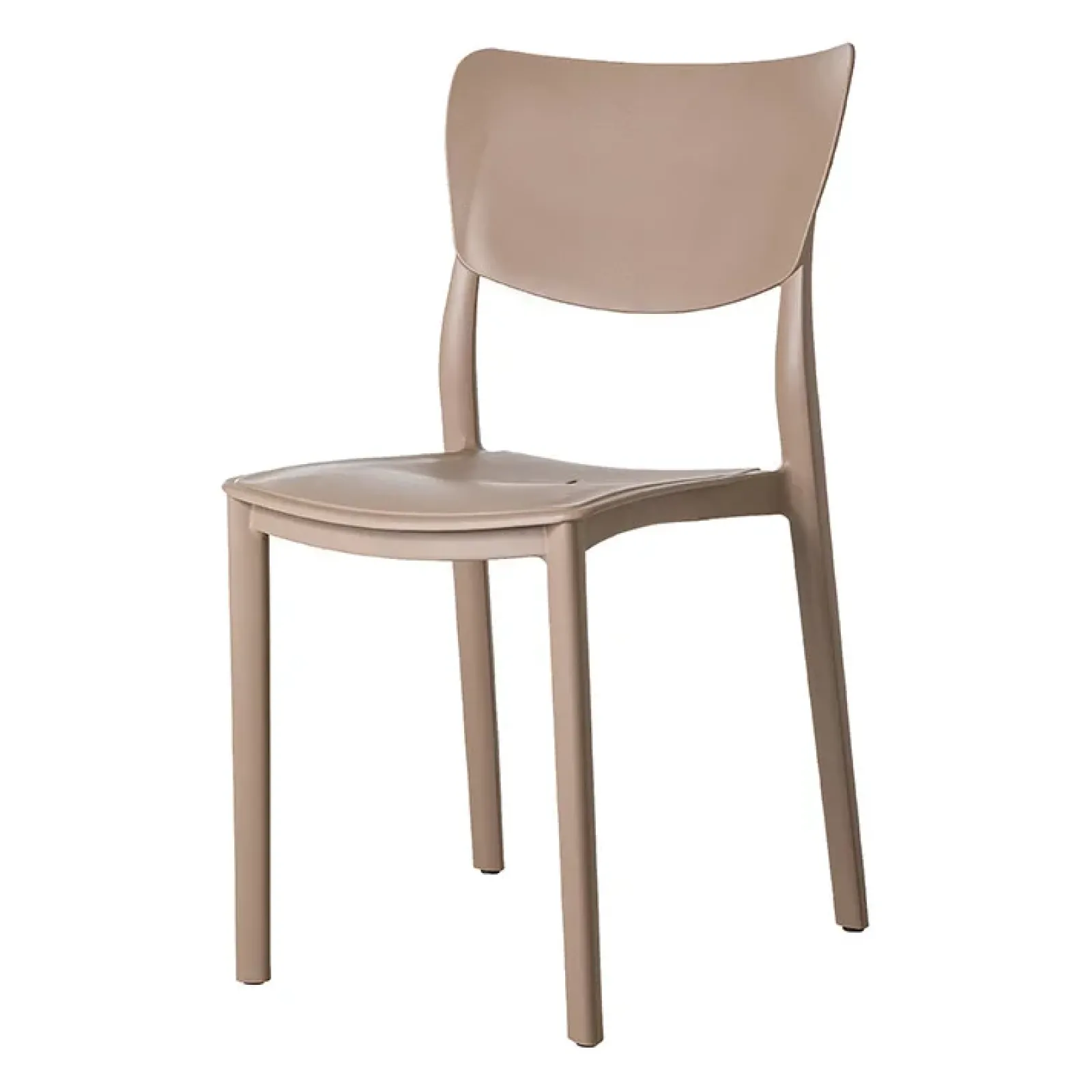 Garnero Arredamenti Sedie Da Giardino-Sedia da giardino esterno bar dehors impilabile polipropilene beige Tania Tortora