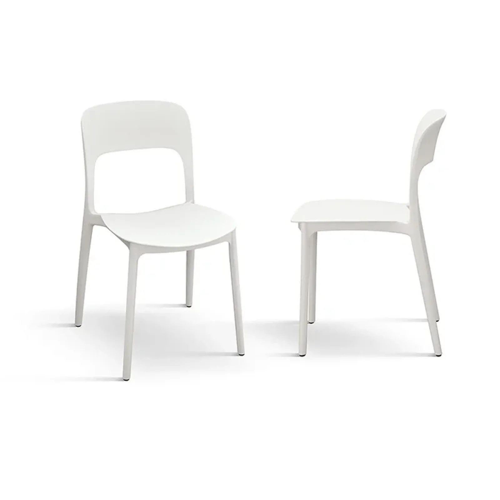 Garnero Arredamenti Sedie Da Giardino-Sedia da giardino esterno bar dehors impilabile polipropilene bianca Halyard Bianco