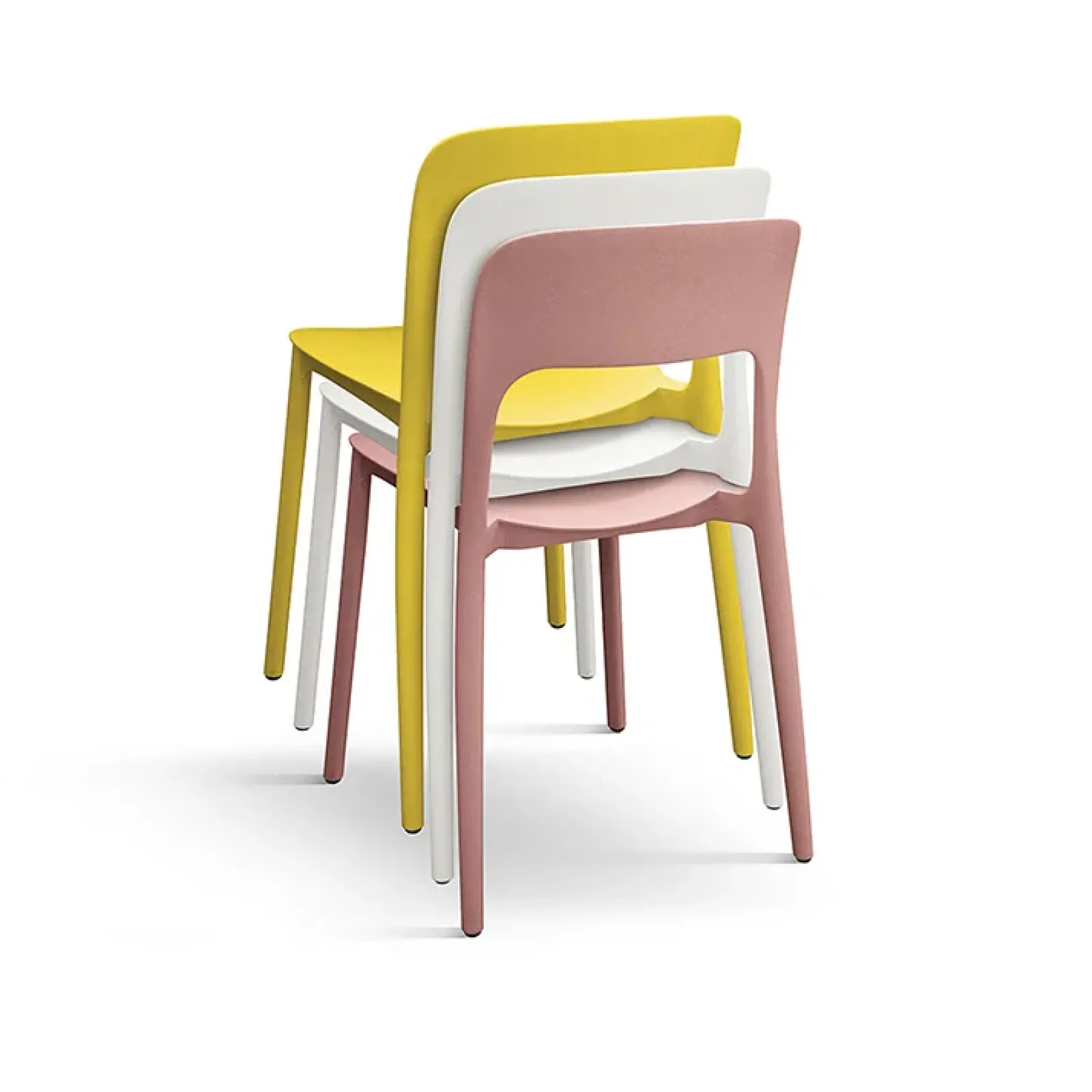 Garnero Arredamenti Sedie Da Giardino-Sedia da giardino esterno bar dehors impilabile polipropilene bianca Halyard Bianco