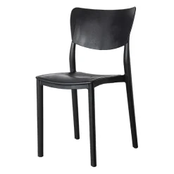 Garnero Arredamenti Sedie Da Giardino-Sedia da giardino esterno bar dehors impilabile polipropilene grigio Tania Antracite