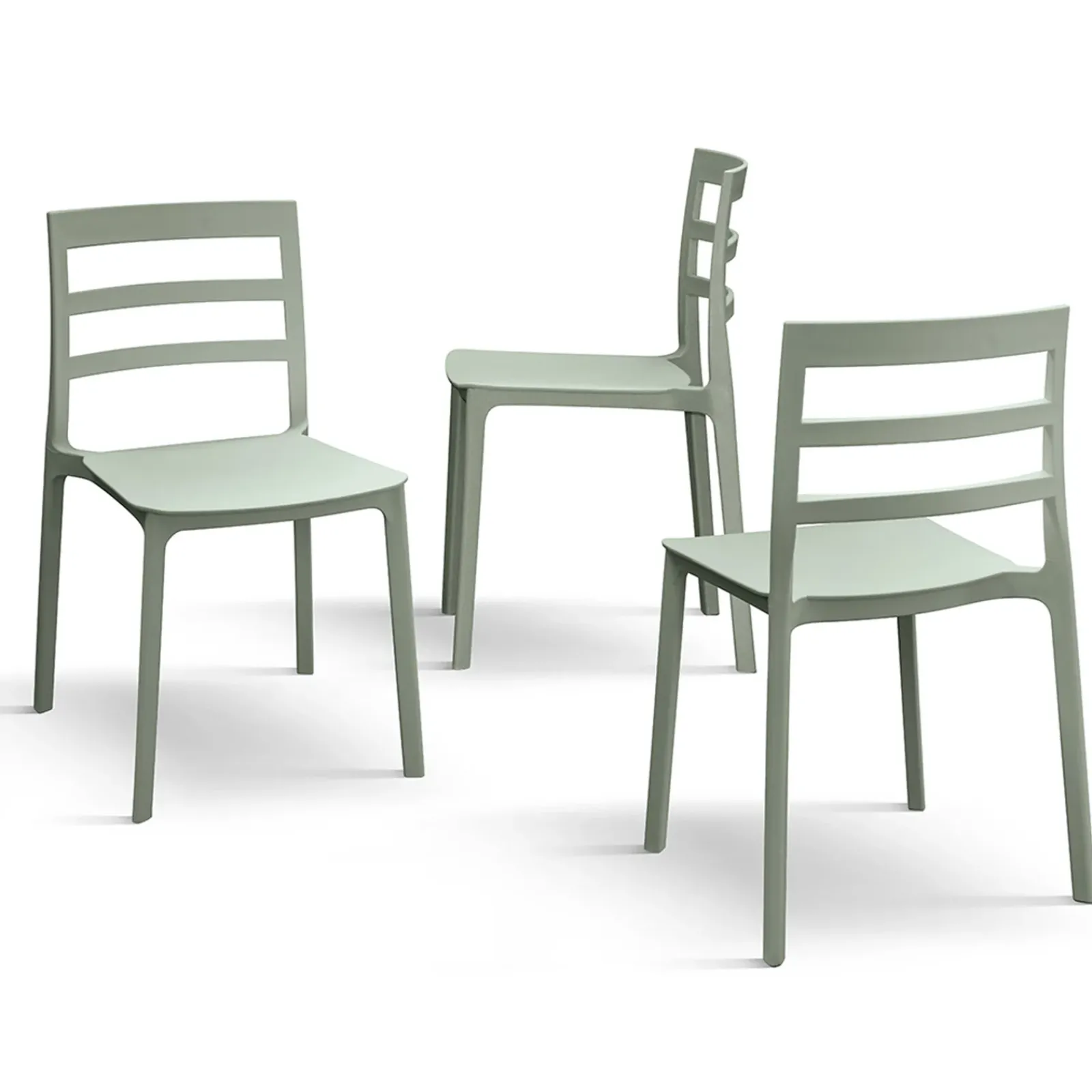 Garnero Arredamenti Sedie Da Giardino-Sedia da giardino esterno bar dehors impilabile polipropilene Nature Verde