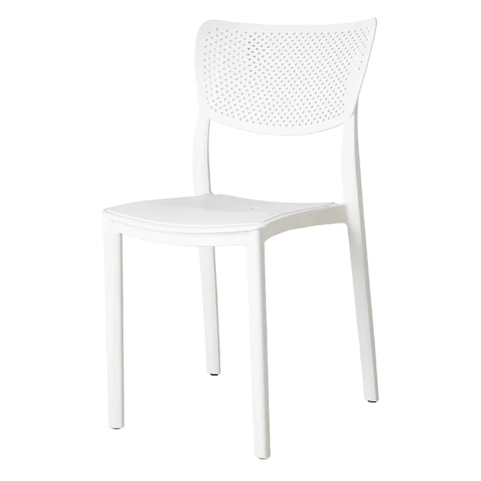 Garnero Arredamenti Sedie Da Giardino-Sedia da giardino esterno bar dehors impilabile polipropilene Aura Bianco