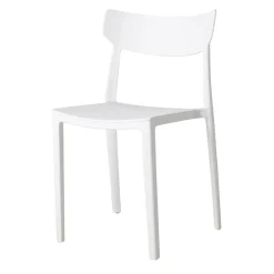 Garnero Arredamenti Sedie Da Giardino-Sedia da giardino esterno bar dehors impilabile polipropilene Hans Bianco