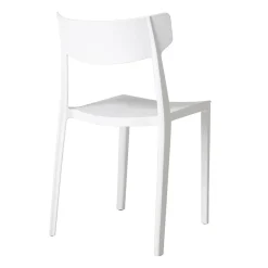 Garnero Arredamenti Sedie Da Giardino-Sedia da giardino esterno bar dehors impilabile polipropilene Hans Bianco