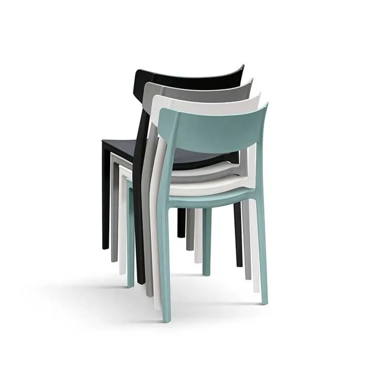 Garnero Arredamenti Sedie Da Giardino-Sedia da giardino esterno bar dehors impilabile polipropilene Hans Bianco