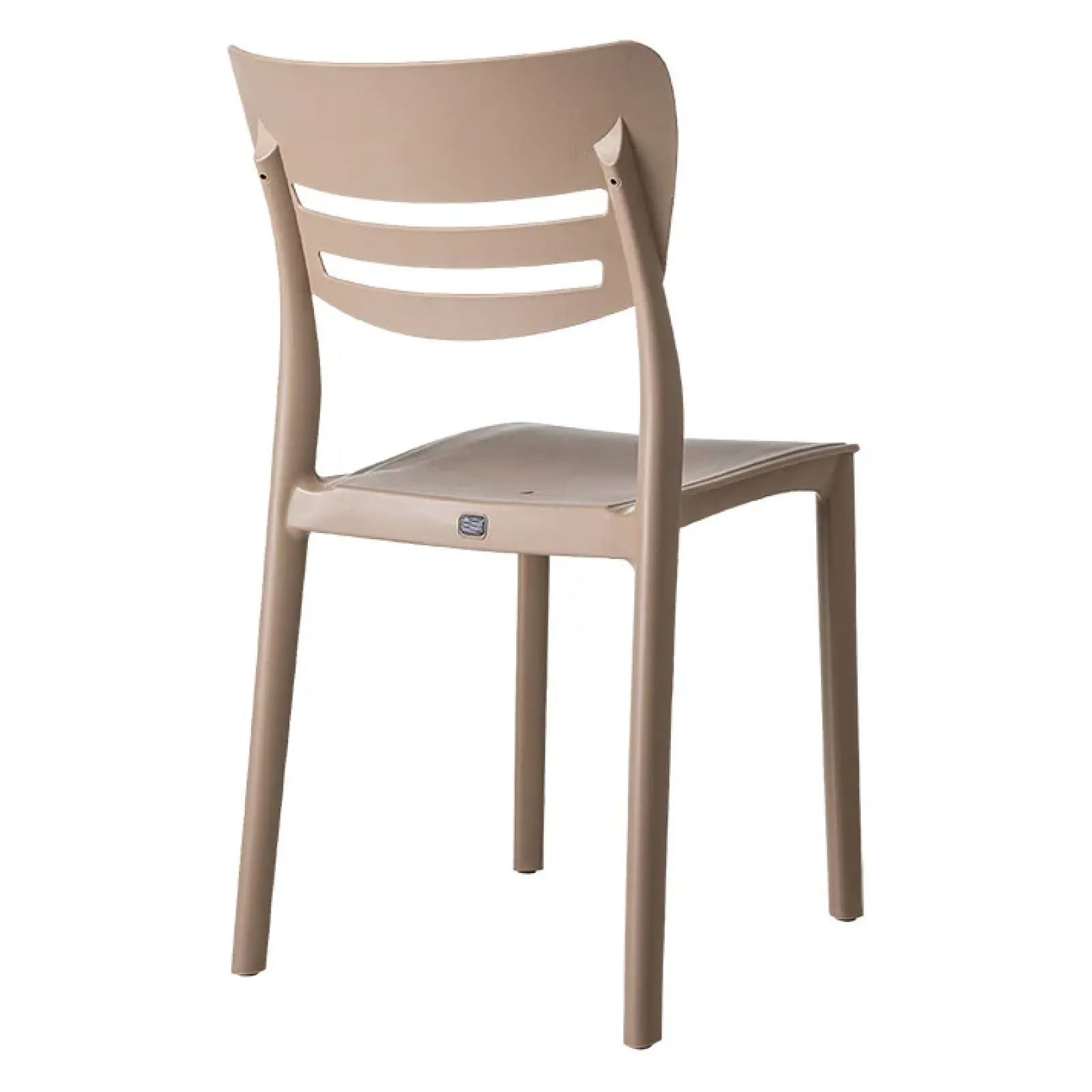 Garnero Arredamenti Sedie Da Giardino-Sedia da giardino esterno bar dehors impilabile polipropilene Greta Tortora