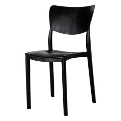 Garnero Arredamenti Sedie Da Giardino-Sedia da giardino impilabile esterno bar dehors polipropilene Tania Nero