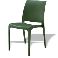 Garnero Arredamenti Sedie Da Giardino-Sedia da giardino impilabile polipropilene Tape Gihome® Verde